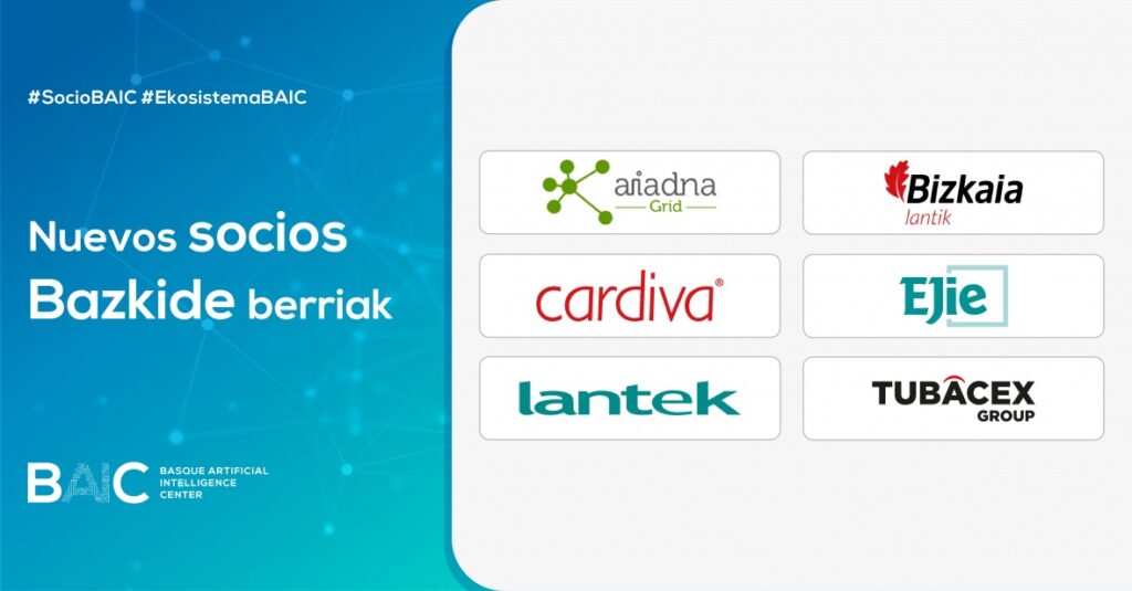 El Basque Artificial Intelligence Center aprueba la entrada de seis nuevos socios